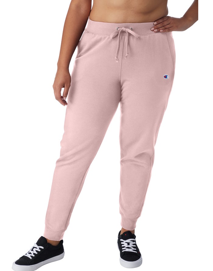 Champion Joggingbroek Dames - Roze - Plus Powerblend Fleece ( 379541-RJO )